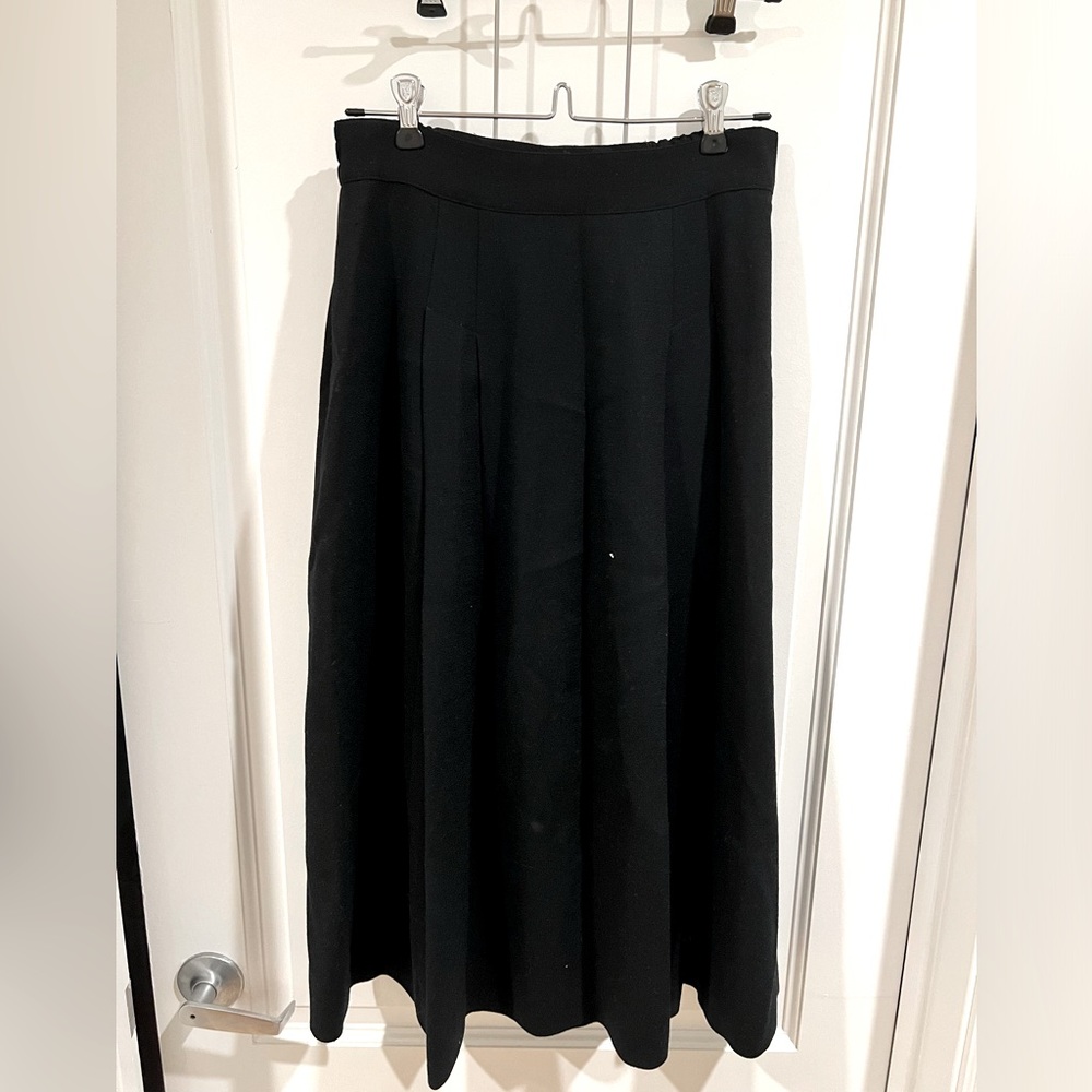 Talbots knee length black skirt